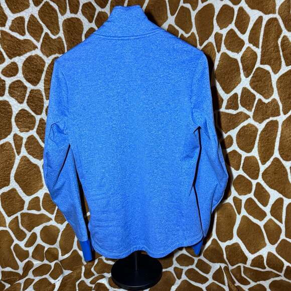 Women's Adidas 2013 Boston Marathon B.A.A. Asymmetrical Zip Running Jacket Blue - Picture 3 of 6